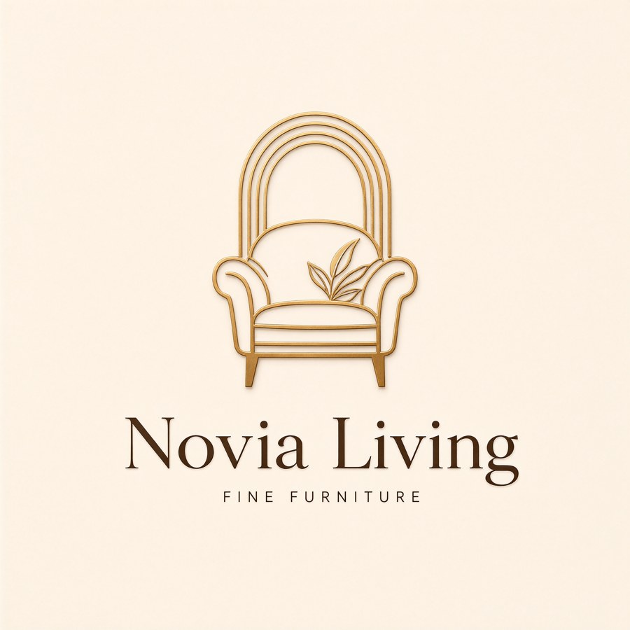 Novia Living — Fine Furniture, full logo